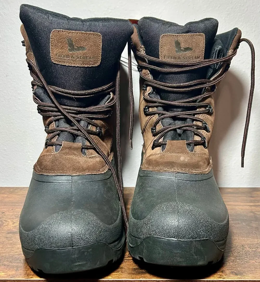 NWT Field & Stream Men’s Brown PAC Boots 400 Gram Insulation 3M Thinsulate Sz 13